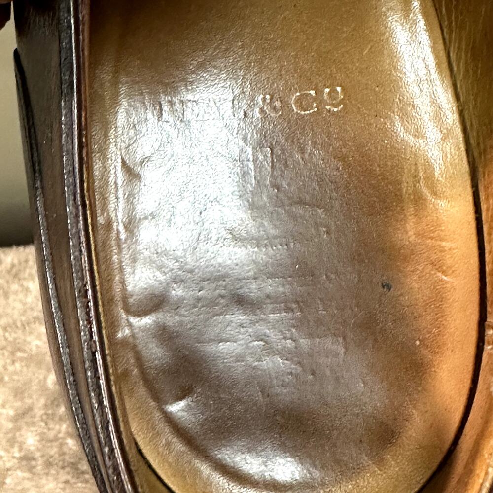 NEW HEELS Crockett & Jones x Brooks Brothers Split Toe Scotch Grain England 10 D - Picture 11 of 16